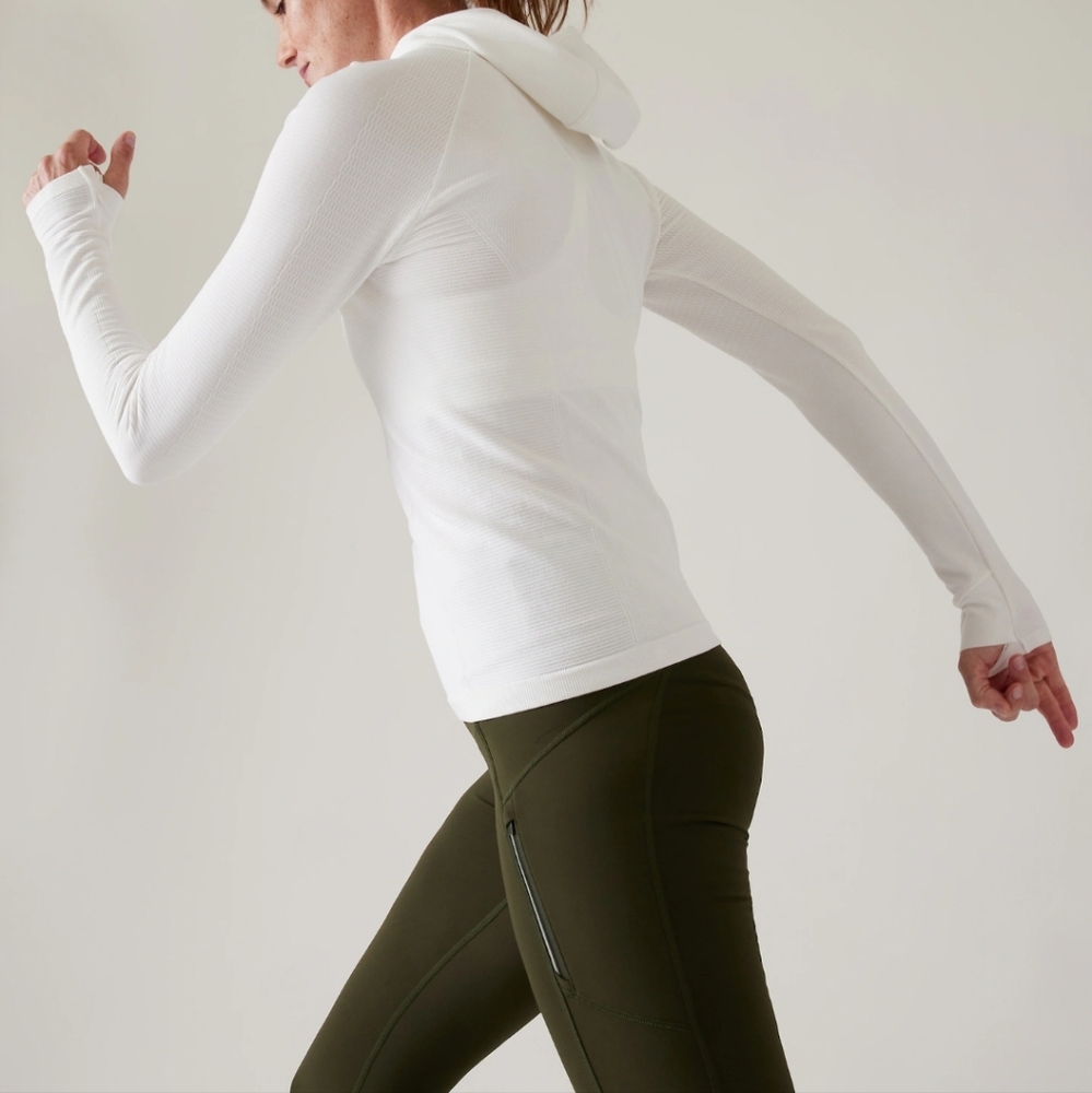 Athleta Flurry hoodie- bright white size Small - Picture 3 of 5
